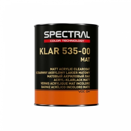 SPECTRAL bezbarvý lak KLAR 535-00 SR-MAT 4:1 1l
